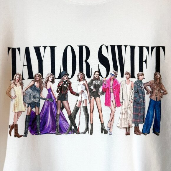 Taylor Swift Eras Tour Sweatshirt White Small - Picture 4 of 7